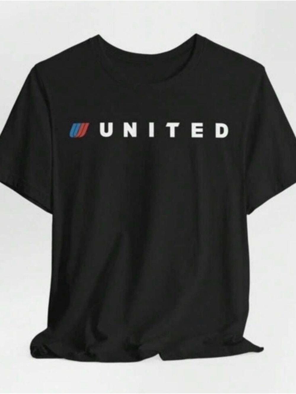United Logo Black Short Sleeve Kids Tee